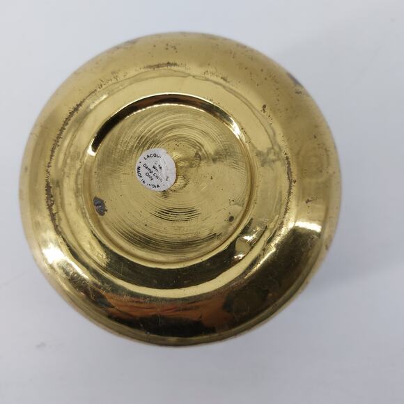 Vintage Brass Dish Vase Planter Decorative Bowls - Picture 8 of 8